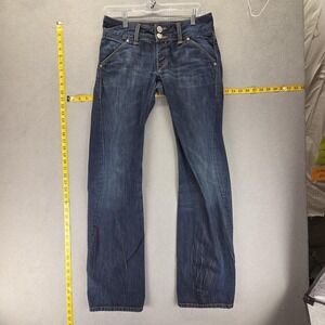 Vintage Levis Engineered Jeans Womens 29x34 Blue Twisted Zip Fly Dark Wash